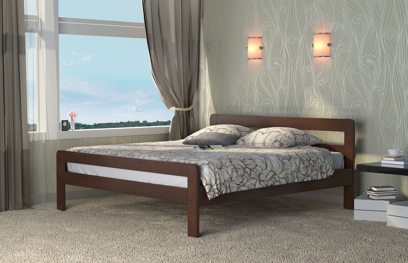 Кровать Dreamline Кредо (бук) изображен в другом виде