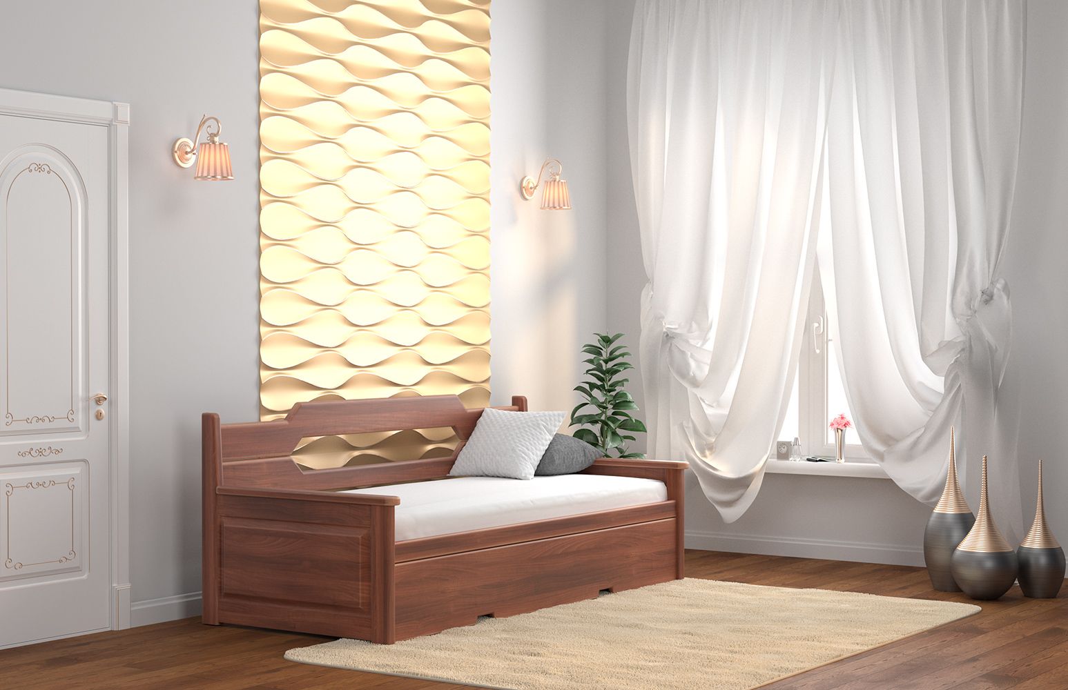 Кровать Dreamline Тахта Неаполь (бук) представлен на изображении